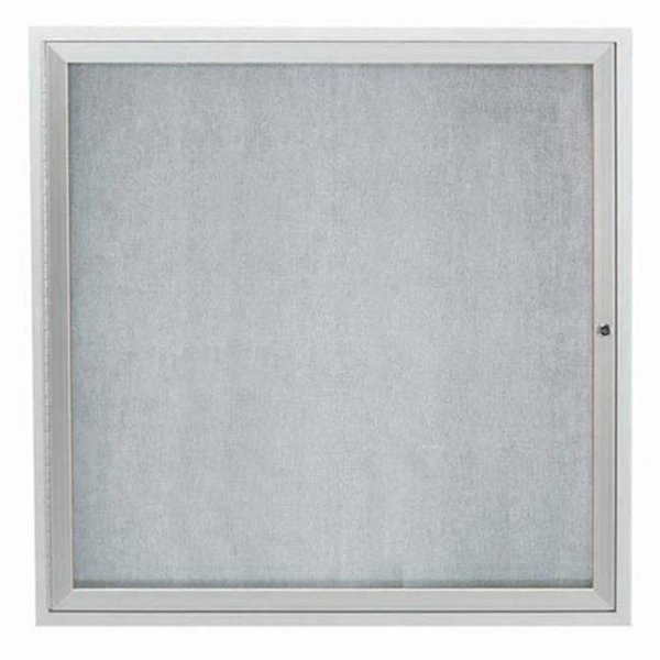 Aarco Aarco Products ODCC3636R Outdoor Enclosed Bulletin Board - Clear Satin Anodized ODCC3636R